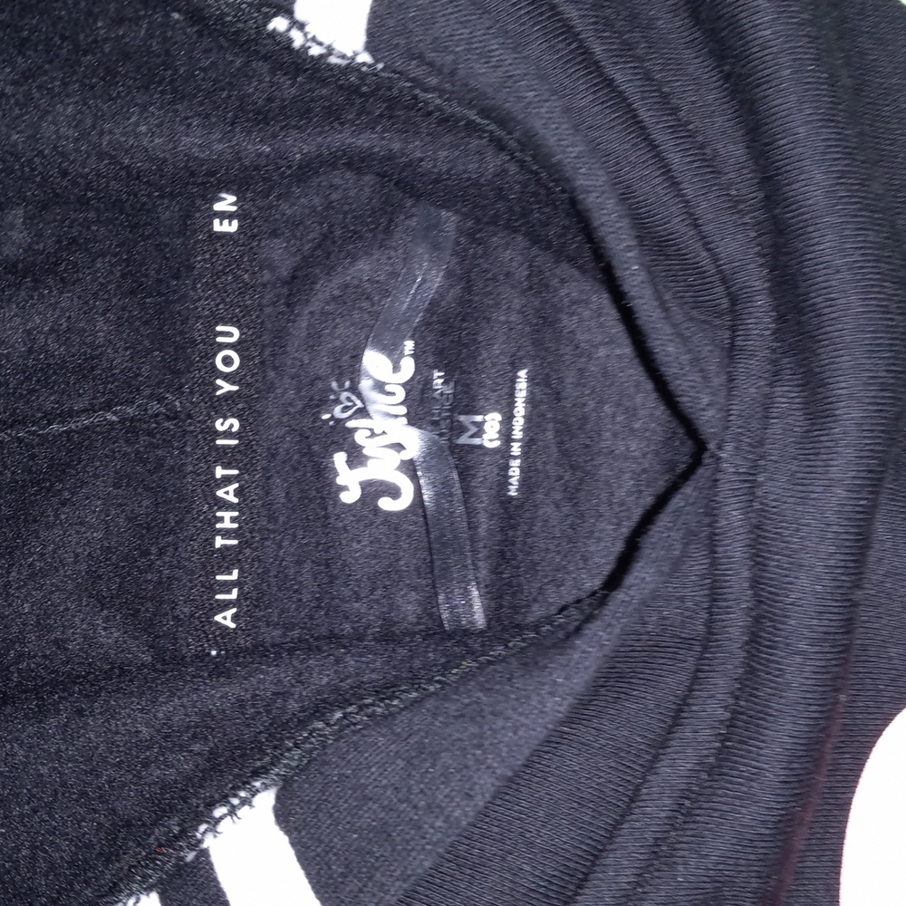 JUSTICE CROP HOODIE 10 M New - Picture 3 of 9